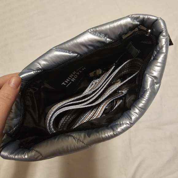 Think Royln Quilted Crossbody Bag – Pearl Ice Blue – NWT - Picture 14 of 16